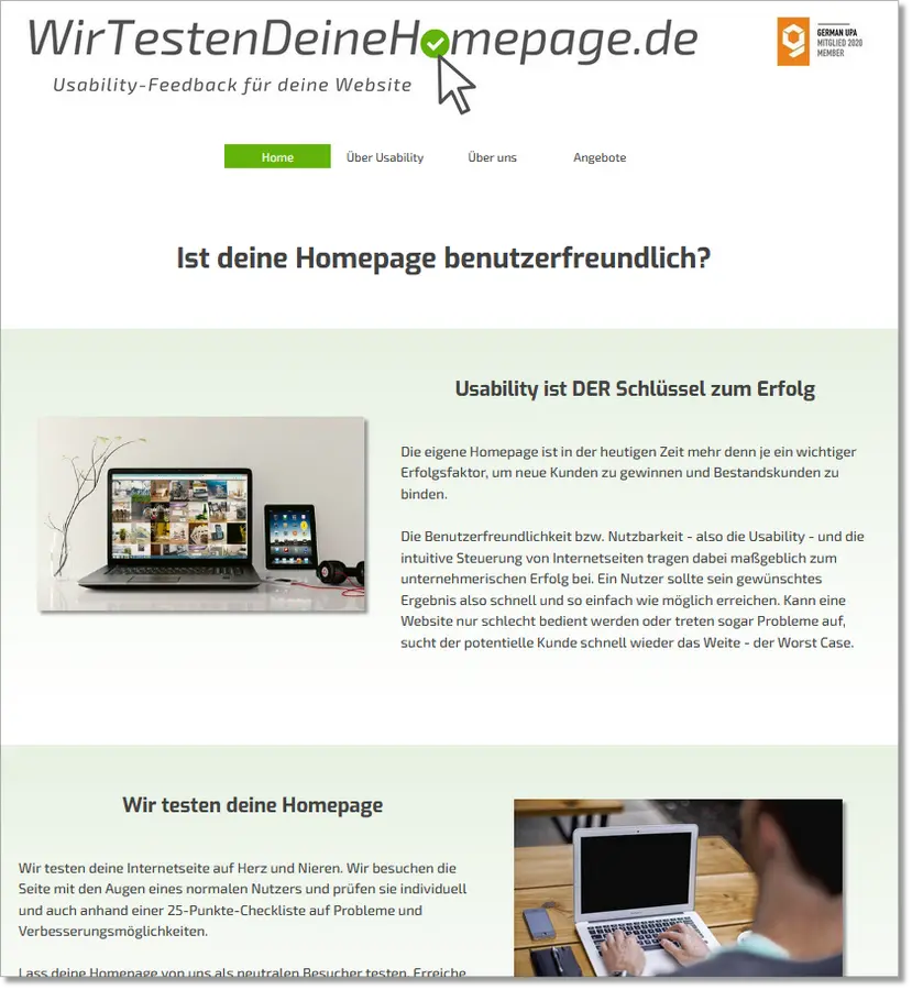 Bild WirTestenDeineHomepage.de